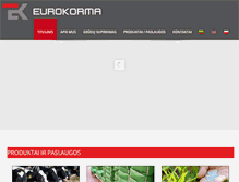 Tablet Screenshot of eurokorma.lt